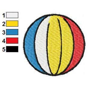 Colored Ball Embroidery Design